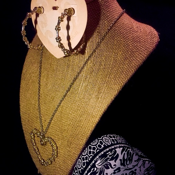 Brighton Flower Child necklace and matching hoop earrings 20 years old - Picture 2 of 4